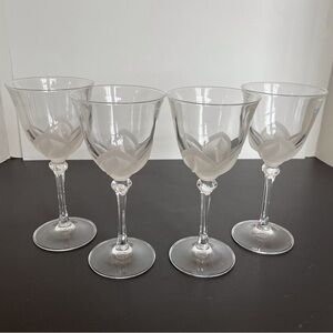 Crystal D’arqués Durand ‘Florence’ Set of 4 Wine Glasses